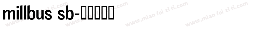 millbus sb字体转换